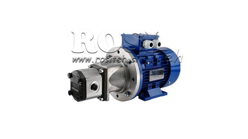 HYDRAULIC ASSEMBLY WITH HYDRAULIC PUMP GR.1 8 ccm + ELECTRIC MOTOR 3PH - 3 KW (flow = 11,5 lit/min)