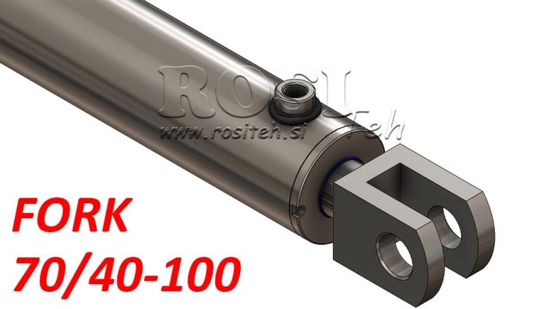 HYDRAULIC CYLINDER FORK 70/40-100