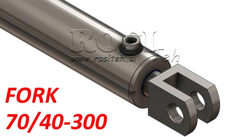 HYDRAULIC CYLINDER FORK 70/40-300