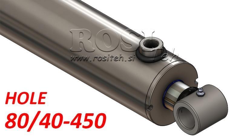 HYDRAULIC CYLINDER HOLE 80/40-450