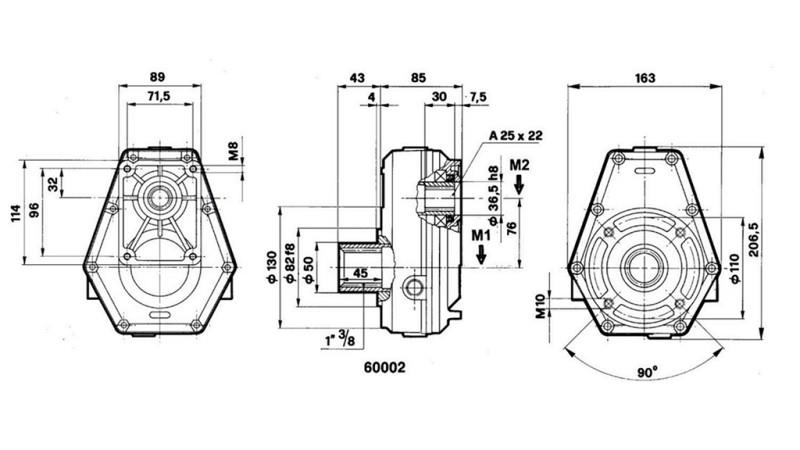 GEARBOX GR.2 -1:3 FEMALE
