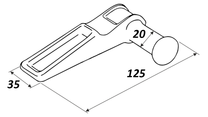 WEDGE FOR SIDE SEAL TYPE MAROTTA RIGHT