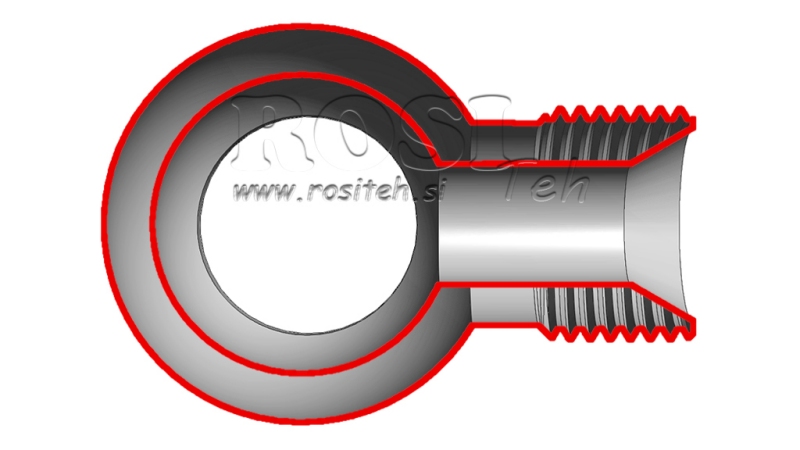 HYDRAULICZNE ŁĄCZE OCZKO 1/2-1/2