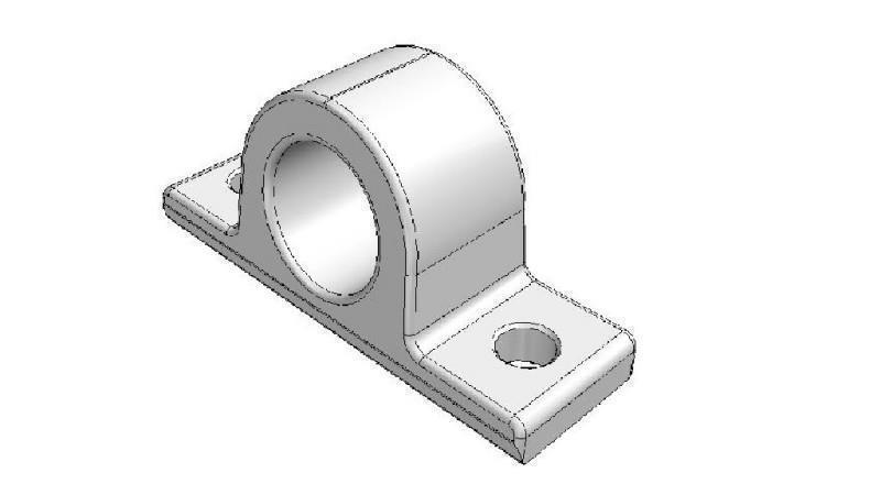 SUPPORT FOR TELESCOPIC CYLINDERS Dia.40