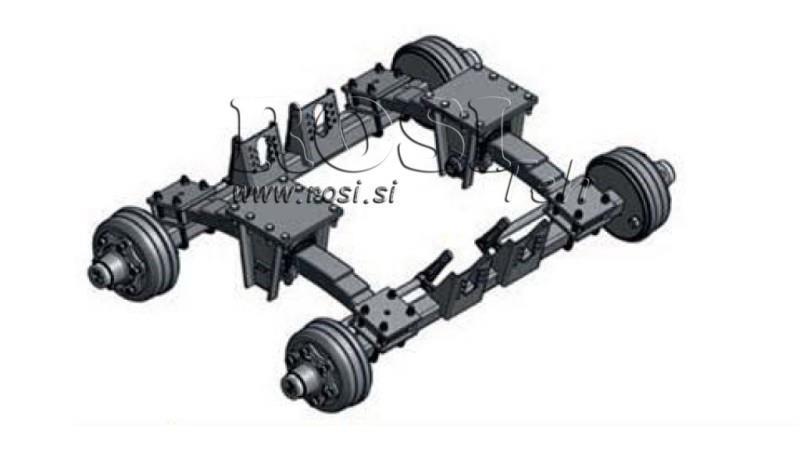 TANDEM CHASSIS 12 TON WITH AXLE 80mm/1800mm