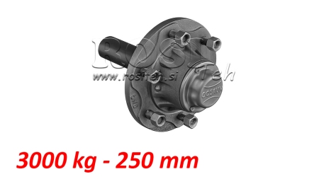 ARBRE SEMI-AXE 3000 KG L.250 MM
