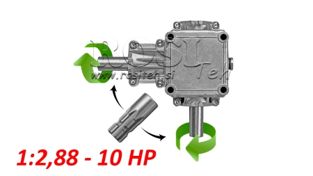 WINKELGETRIEBE PTO 1:2,88 (10HP-7kW)