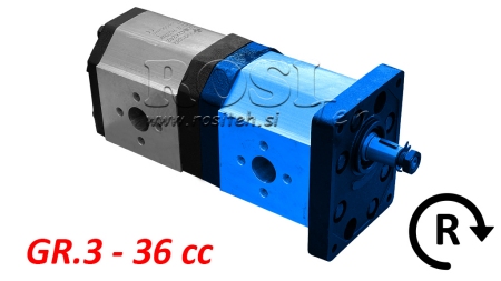 POMPA IDRAULICA 30C36X241 FRONT GR.3 36 CC DESTRA