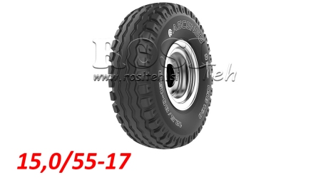 15.0/55-17 PNEUMATIQUE AW909 14PL AVEC JANTE 13,00X17