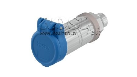 MODRÝ OCHRANNÝ KRYT PVC RÝCHLOSPOJKY SAMICA PUSH PULL