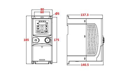 FREKVENČNÝ MENIČ-INVERTOR 3Fáza 1.5kW GD20-1R5G-4-EU