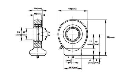 BALL-JOINT - CIRCLE Dia. 25/33,5