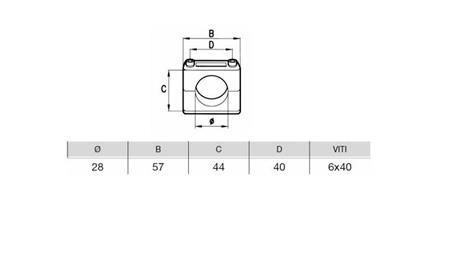 PIPE BRACKET Dia.28