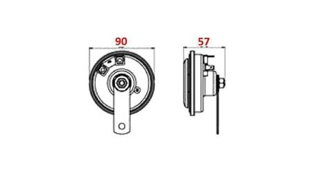 SIRENENTYP 1 - HORN 12V