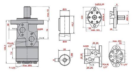 HYDRAULIC MOTOR MP 40