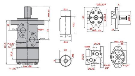 HYDRAULIC MOTOR MP 315