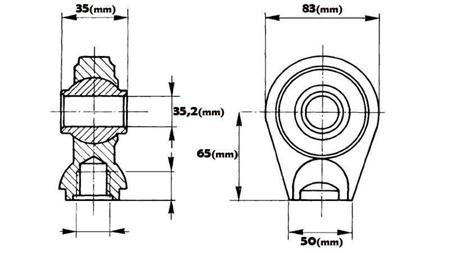 BALL-JOINT - CIRCLE Dia. 35,2/50