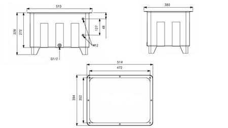 OIL TANK FOR HYDRAULIC POWER-PACK TYPE MPN 40 LIT