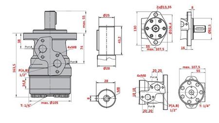 HYDRAULIC MOTOR MR 200