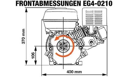 motore a benzina EG4-200cc-5.10 kW-3.600 RPM-E-KW20x53-avviamento elettrico