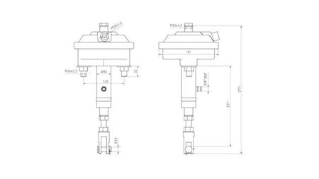 KOMBINIERTER BREMSZYLINDER FÜR ANHÄNGER - HYDRAULISCH UND PNEUMATISCH