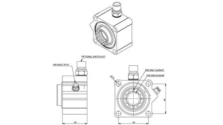 Rozměry HYDRAULICKÉHO ČERPADLA - ZF HLINÍK S PŘEPÍNAČEM