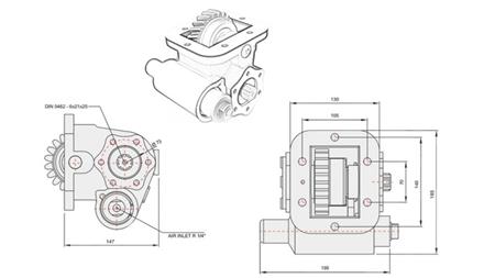 NEBENANTRIEB FÜR HYDRAULIKPUMPE - IVECO 475 SMLX