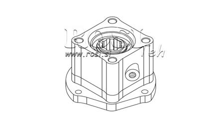 OUTPUT FOR HYDRAULIC PUMP - VOLVO R6-1