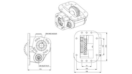 NEBENANTRIEB FÜR HYDRAULIKPUMPE - SCANIA GR 900