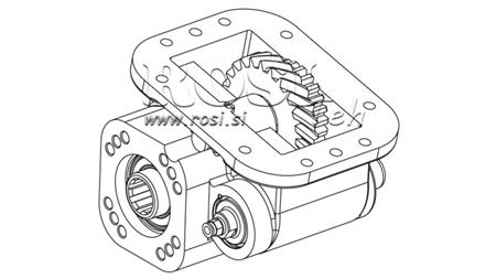 GEAR DRIVE FOR HYDRAULIC PUMP - SCANIA GRS 900