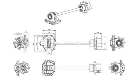 GEAR DRIVE FOR HYDRAULIC PUMP - SCANIA GRS 905