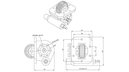 GEAR DRIVE FOR HYDRAULIC PUMP - ISUZU HINO MECHANIC