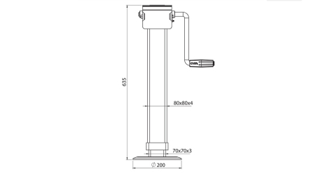 LEGGI DI SUPPORTO FILETTATO 380MM - 4.000KG