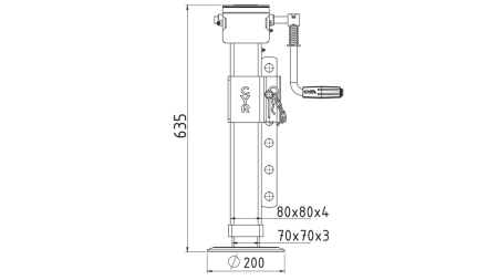 LEGGI DI SUPPORTO REGOLABILI FILETTATI 380MM - 4.000KG