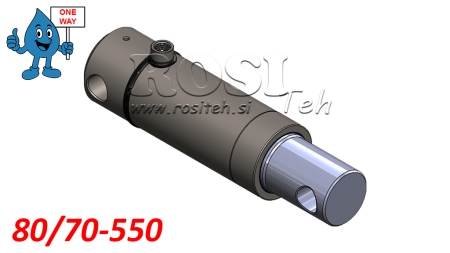 CILINDRO IDRAULICO MONO 80/70-550