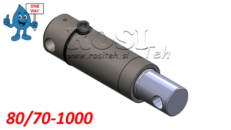 CILINDRO IDRAULICO MONO 80/70-1000