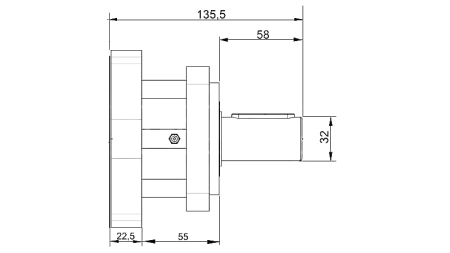 LAGERFLANSCH FÜR HYDRAULIKMOTOR MP-MR