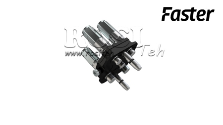 MULTI-FASTER KOPPELING 5WEG BSP 3×1/4 2×3/8 MOBIEL DEEL