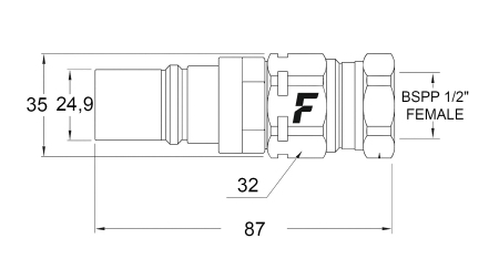 MUŠKA BRZA SPOJKA ZA MULTI-FASTER 1/2 MOBILNI DIO