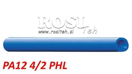 PA 4/2 PA12PHL MĖLYNAS ORO VAMZDIS POLIAMIDAS DIN73378