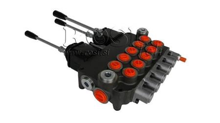 HYDRAULIC VALVE 5xP80 + 2x JOYSTICK