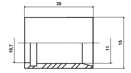 PTFE TÖMLŐ KORLÁT SAE100 DN6 (1/4