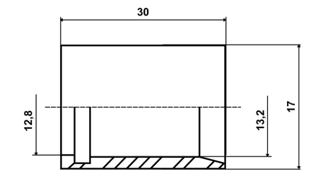 PTFE TÖMLŐ KORLÁT SAE100 DN8 (5/16)