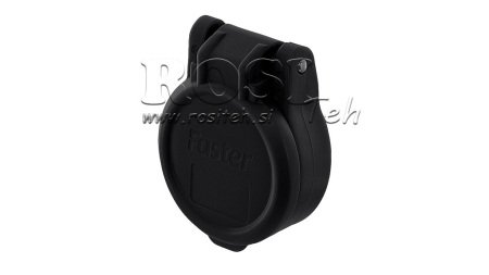 ČIERNY OCHRANNÝ KRYT PVC RÝCHLOSPOJKY SAMICA PUSH PULL