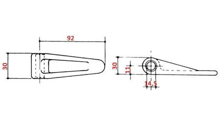 TRAILER HINGE FEMALE