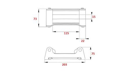 GUÍA DE RODILLO PARA CABLE DE ACERO DWH 4500 HDL