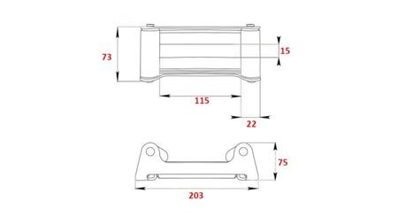 ROLLER VEZETÉS DWH 4500 HDL ACÉLKÖTÉLHEZ