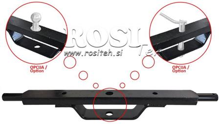 TRACTOR HYDRAULIC CROSSBAR CATEGORY 2 WITH MOUNTING BRACKET (L-750mm)