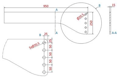 UNIVERSAL (950mm) FRONT HYDRAULIC LINKAGE TRACTOR CONSOLE 1500kg