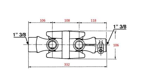 DOUBLE UNINVERSAL JOINT FOR PTO cat.6